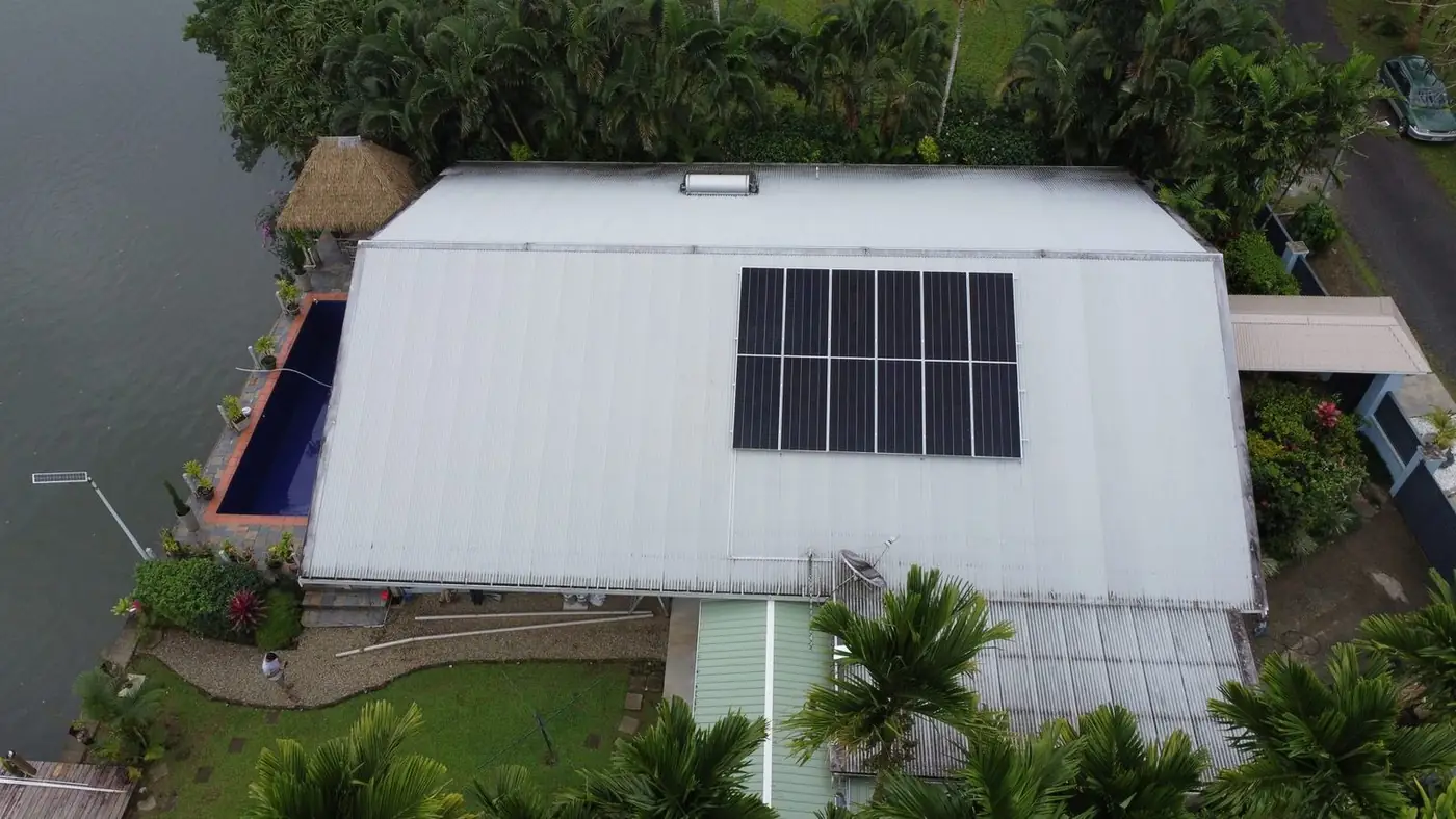 A Solar Hub rooftop solar installation