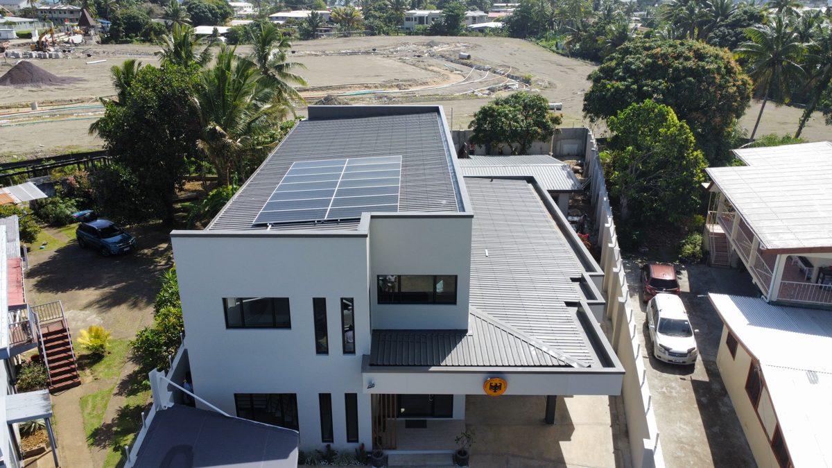German Embassy — Solar + EV Charging — Suva, Fiji